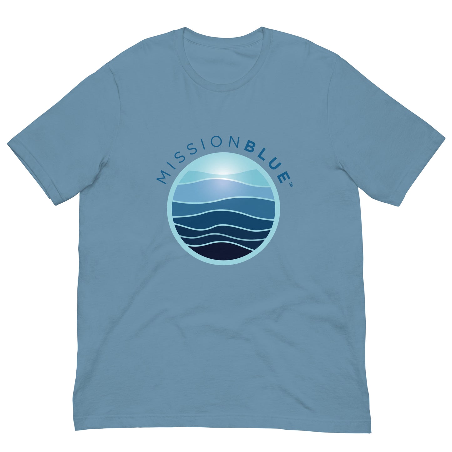 Unisex T-shirt – White or Steel Blue