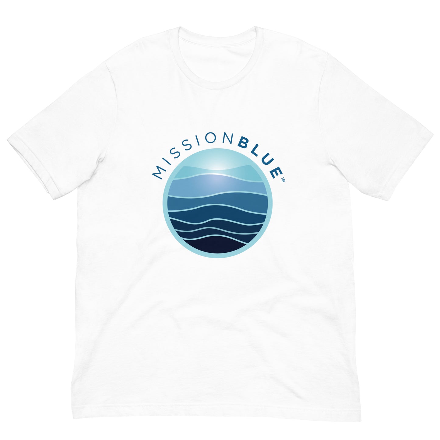 Unisex T-shirt – White or Steel Blue