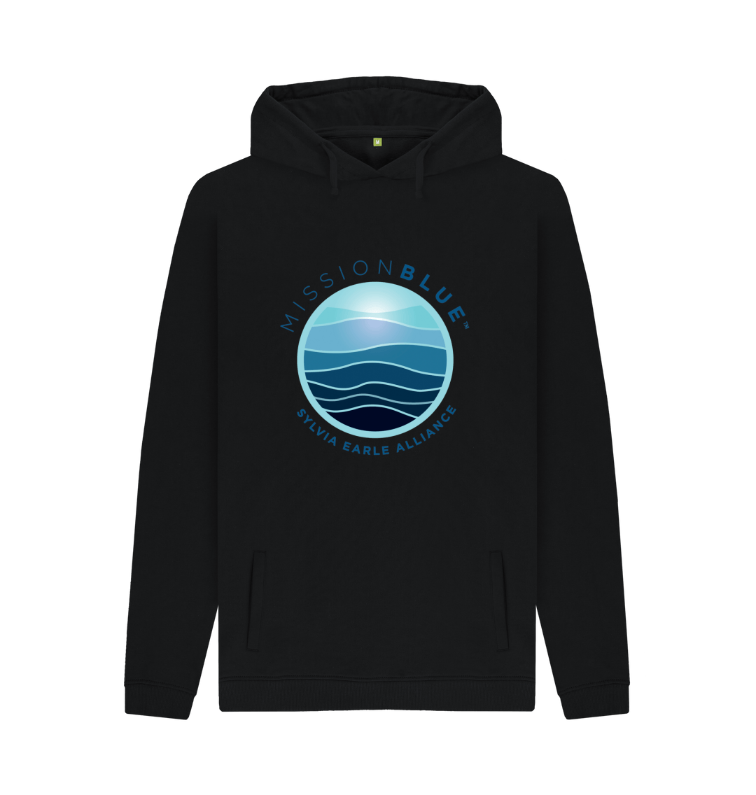 Black Printed Hoody Front