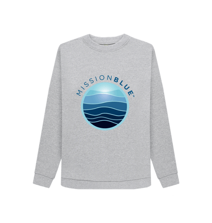 Light Heather Printed Sweater Front