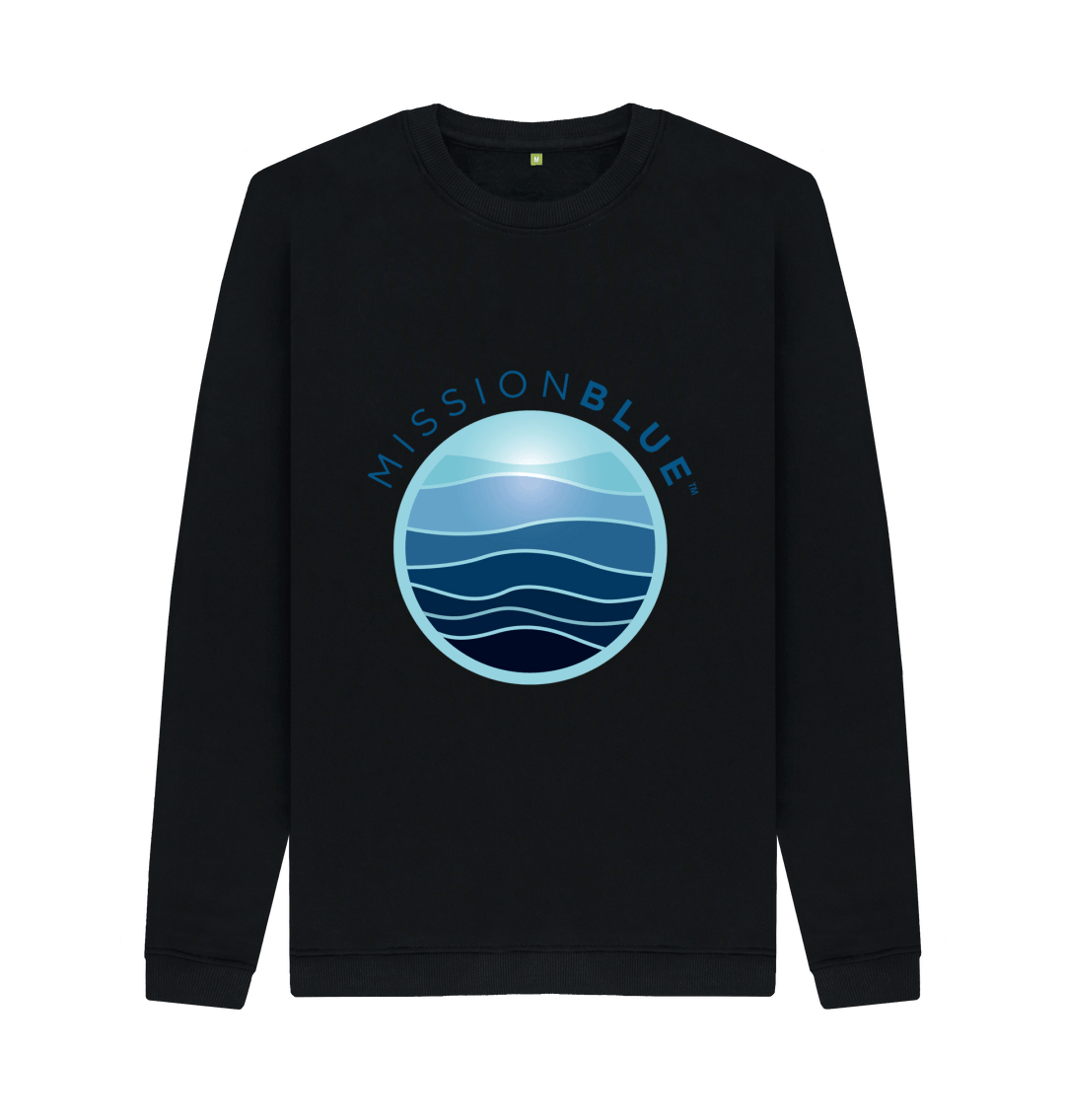 Black Printed Sweater Front