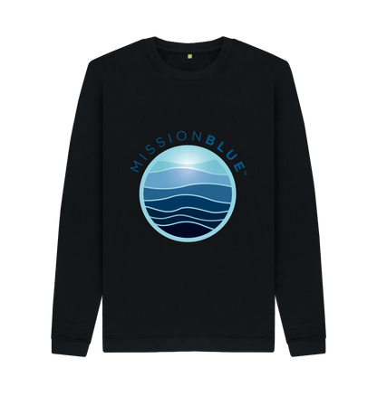 Black Printed Sweater Front