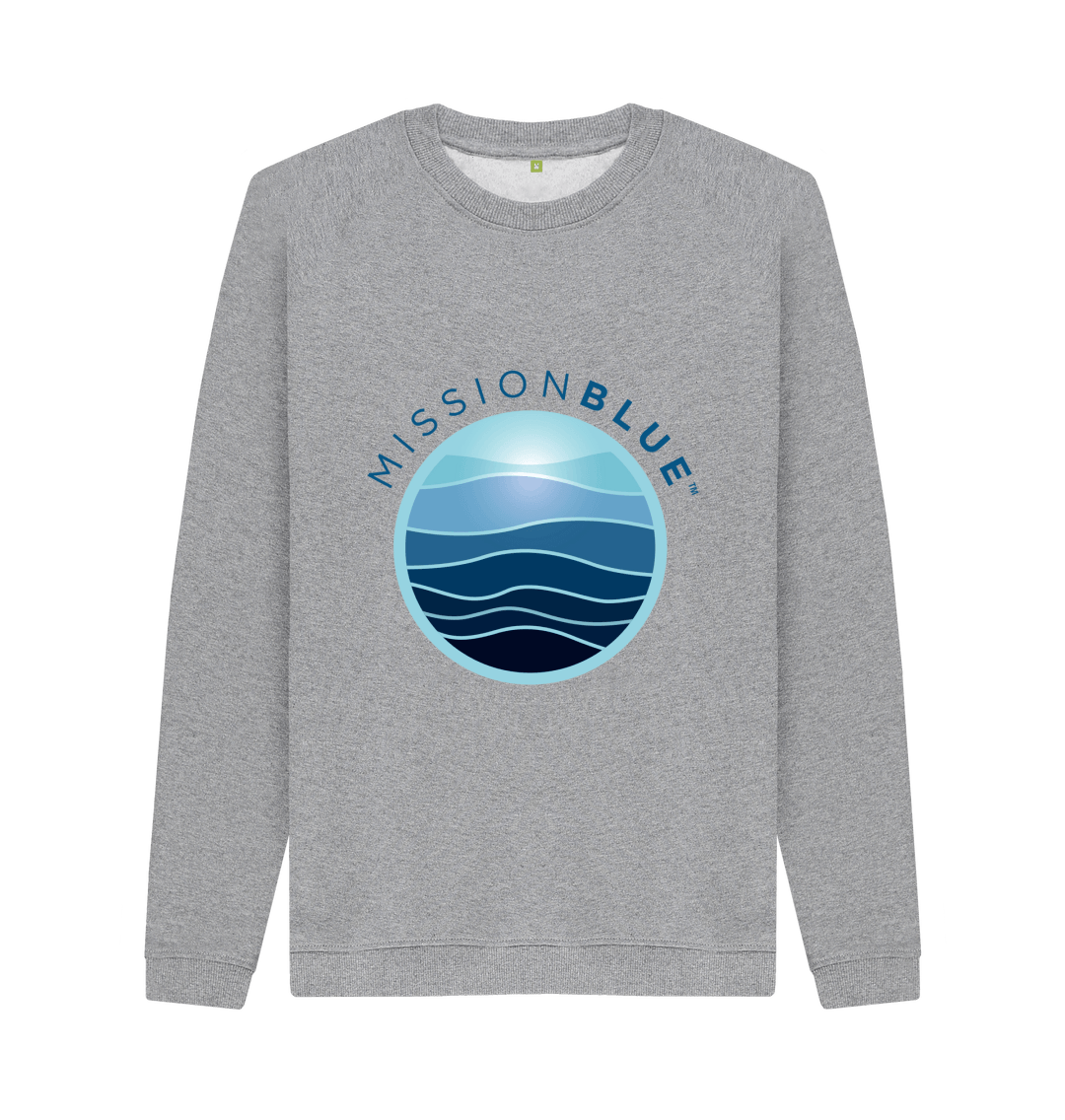 Light Heather Printed Sweater Front