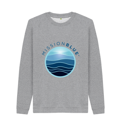 Light Heather Printed Sweater Front