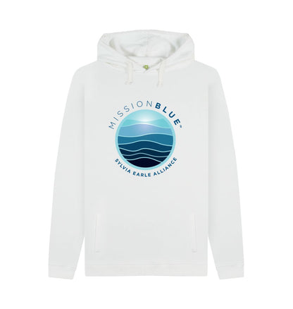 White Men's Cotton Hoodie