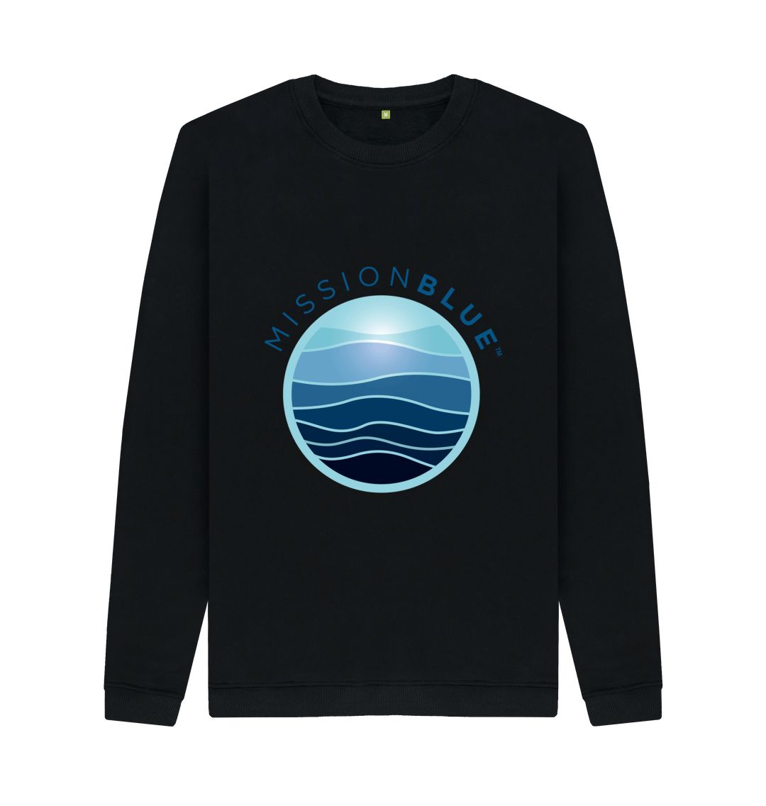 Black Men's Crewneck Sweatshirt \u2013 Logo