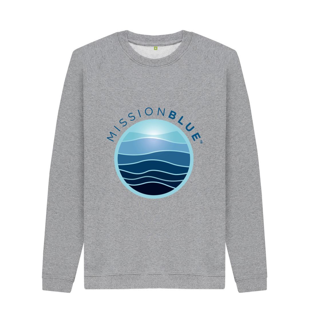 Light Heather Men's Crewneck Sweatshirt \u2013 Logo