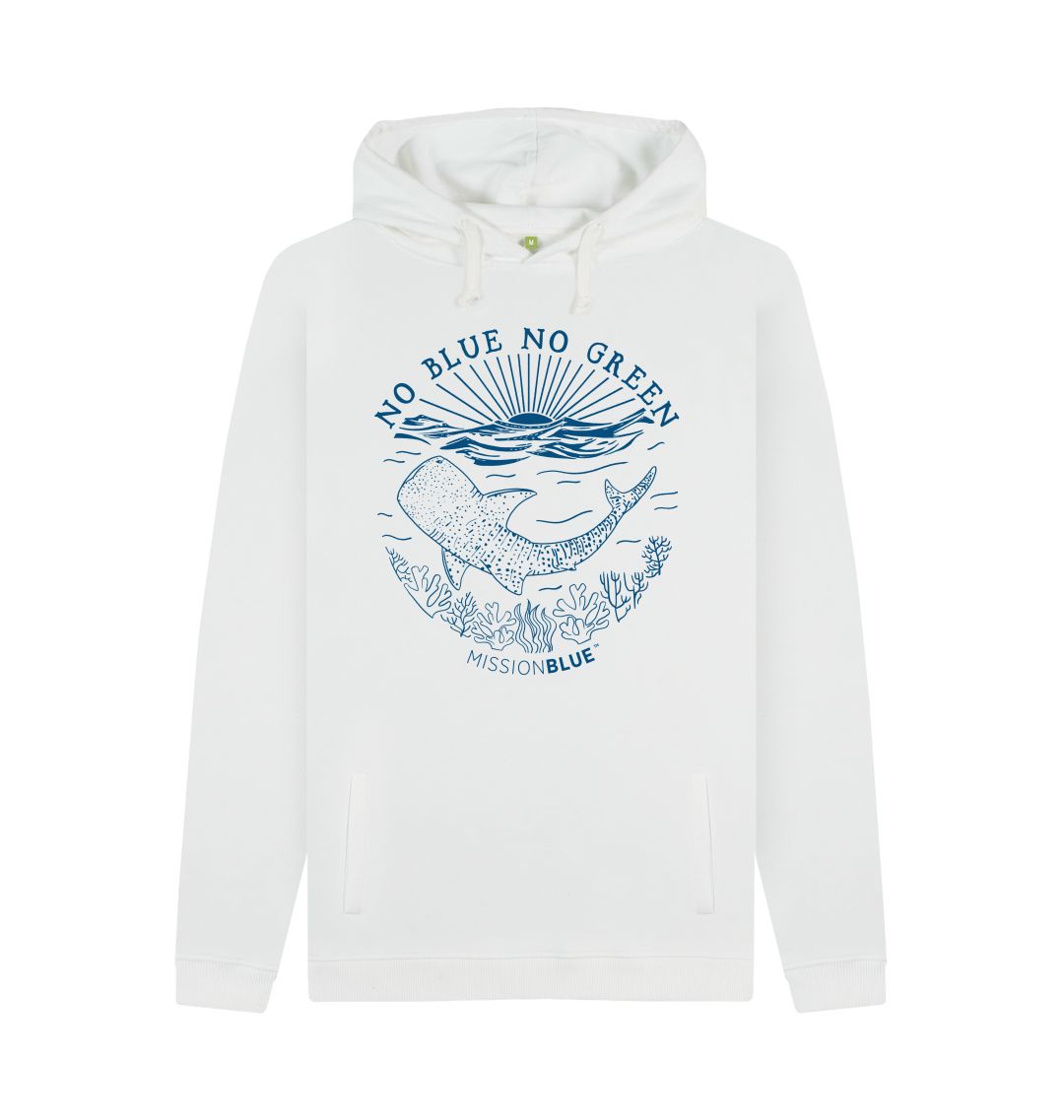 White Men's No Blue No Green Light Hoodie