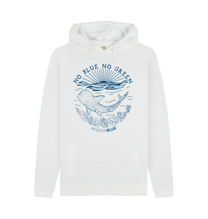 White Men's No Blue No Green Light Hoodie